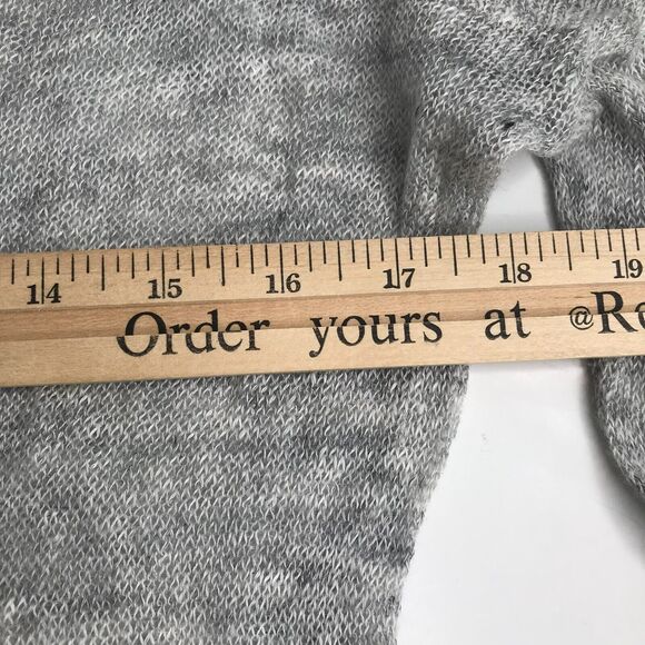 Rails Sweater Womens Small Gray Space Dye Open Knit Scoop Neck Semi Sheer - Picture 6 of 8